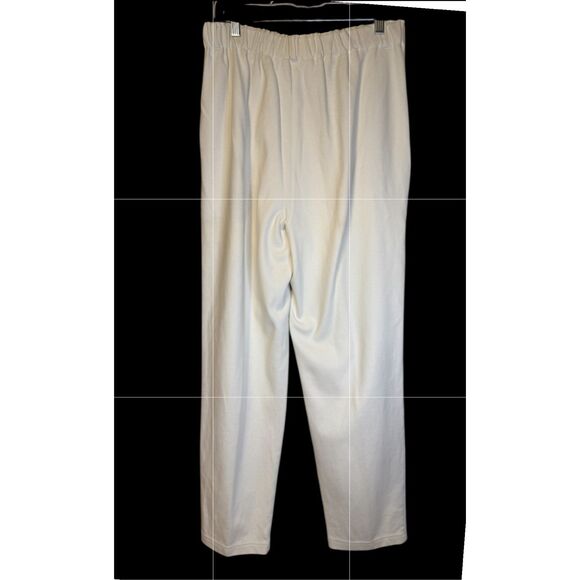 Talbots Vintage High Waist Pleated Pants Sz. L Off-White Y2K 1990’s - Picture 6 of 10